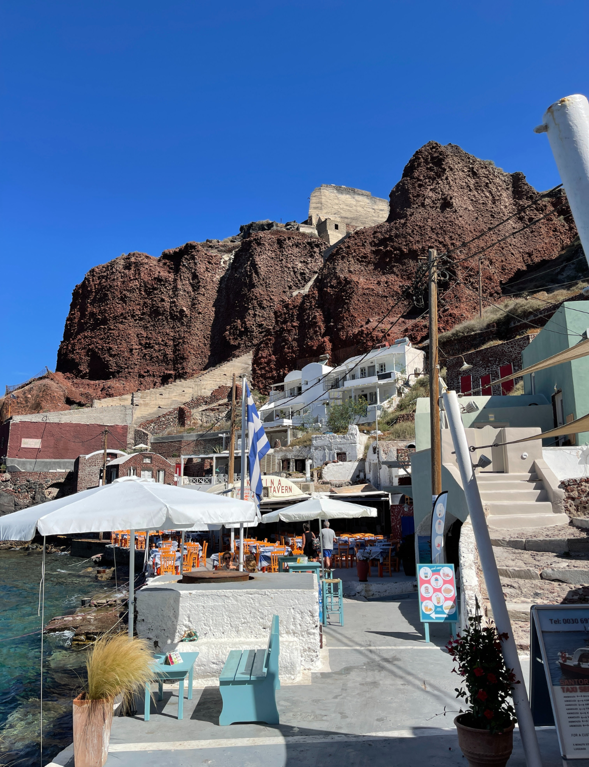 Picture of the sea in Oia, Santorini