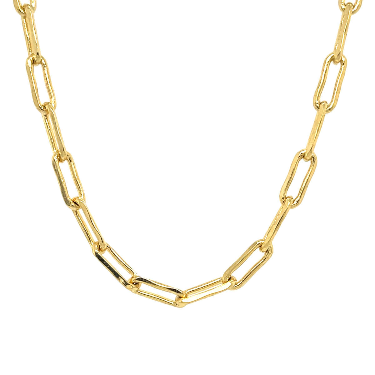 This simple stackable necklace brings charm into any curated stack. This perfectly handcrafted links add just the touch needed to make a simple piece a statement. 