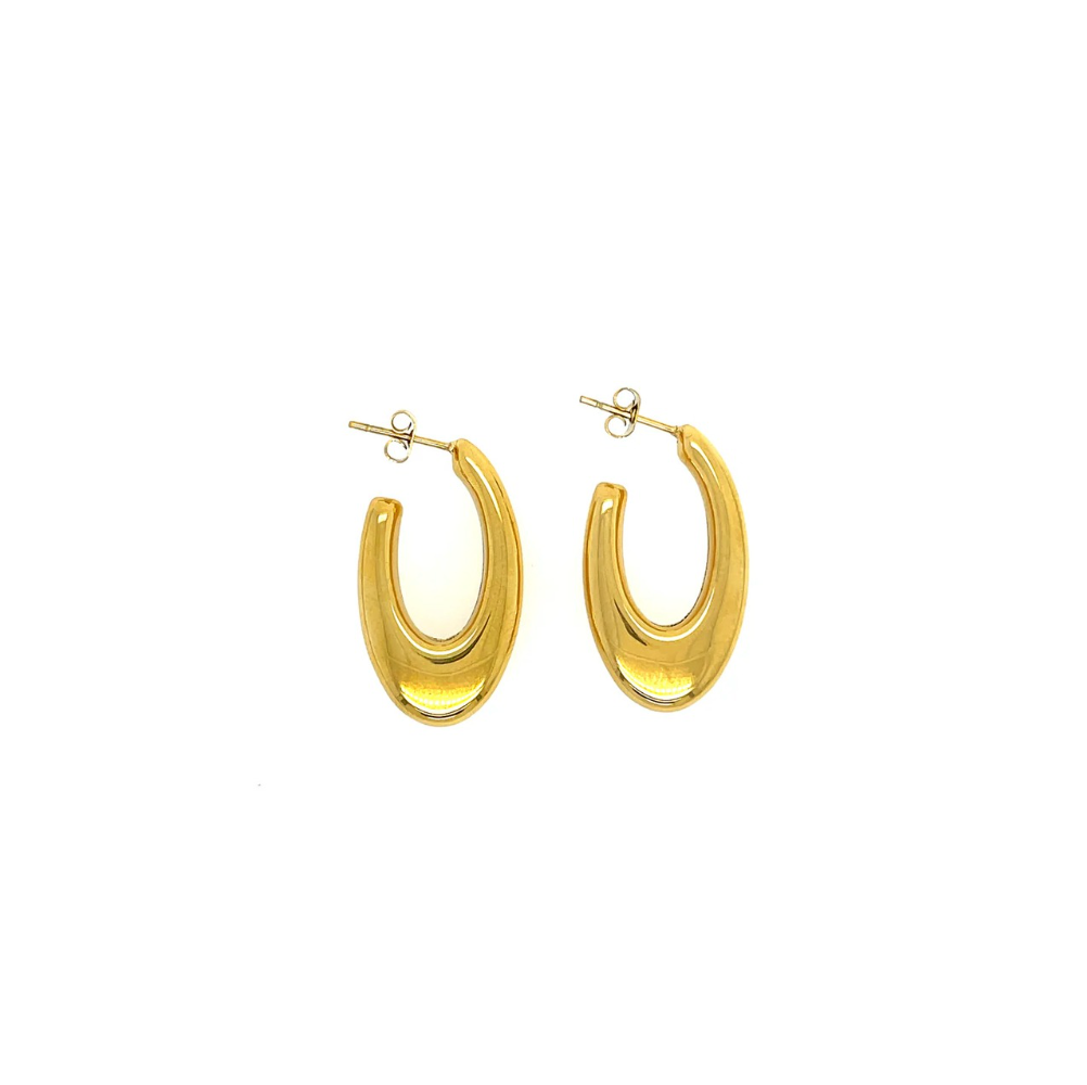 Gold hoop earrings