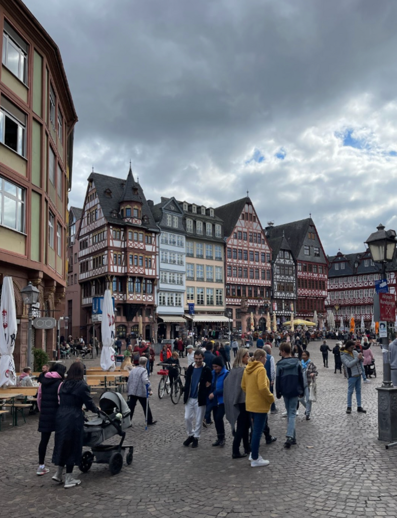 Enjoy authentic German culture with a lively afternoon at a traditional Biergarten in Frankfurt.