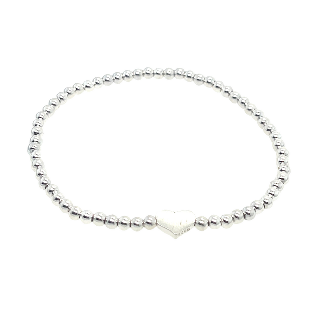 6.5-inch children's bracelet featuring 925 sterling silver ball beads and a sweet heart accent.
Elegant and safe jewelry for kids—ideal for daily wear or keepsake gifts.