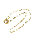 18-inch gold-plated stainless steel necklace for women – classic and durable elegant jewelry accessory