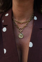 Elevate your look with this timeless 32-inch 14K gold finished chain link necklace, designed for effortless sophistication. 