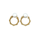 Small 1-inch gold hoop earrings in stainless steel – durable minimalist design for casual and formal looks.