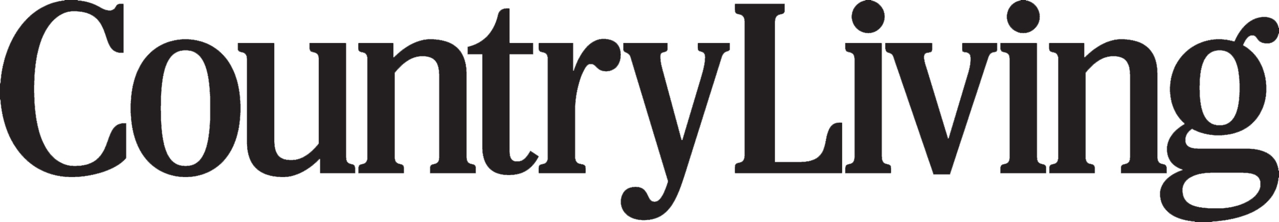 Logo of Country Living in black text on a white background