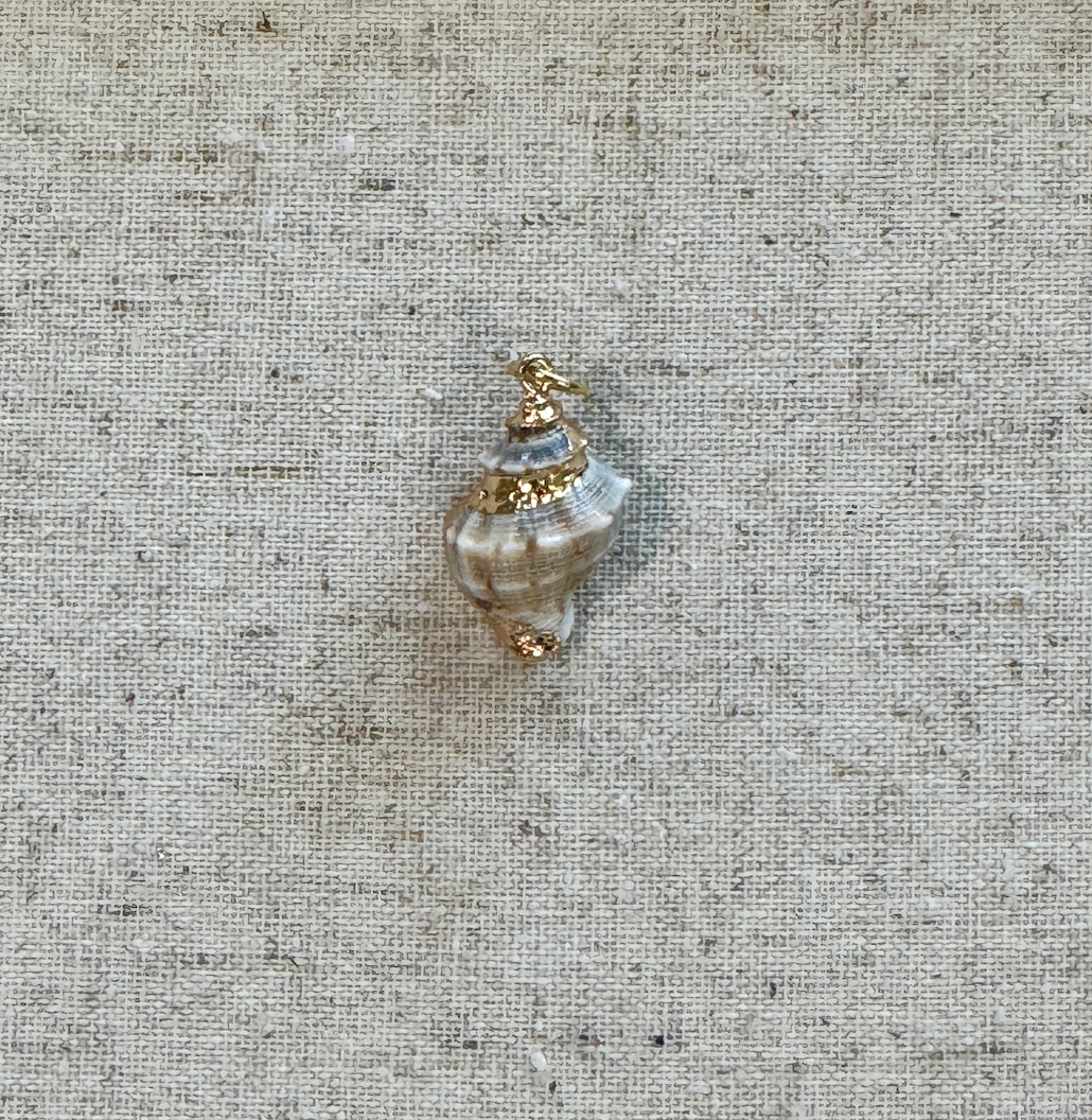Meet Echo, a natural shell pendant that captures the quiet beauty of the sea in every curve. Thoughtfully designed to fit any Love, Ellison necklace, this ocean-inspired charm brings a subtle, earthy elegance to your everyday style. 