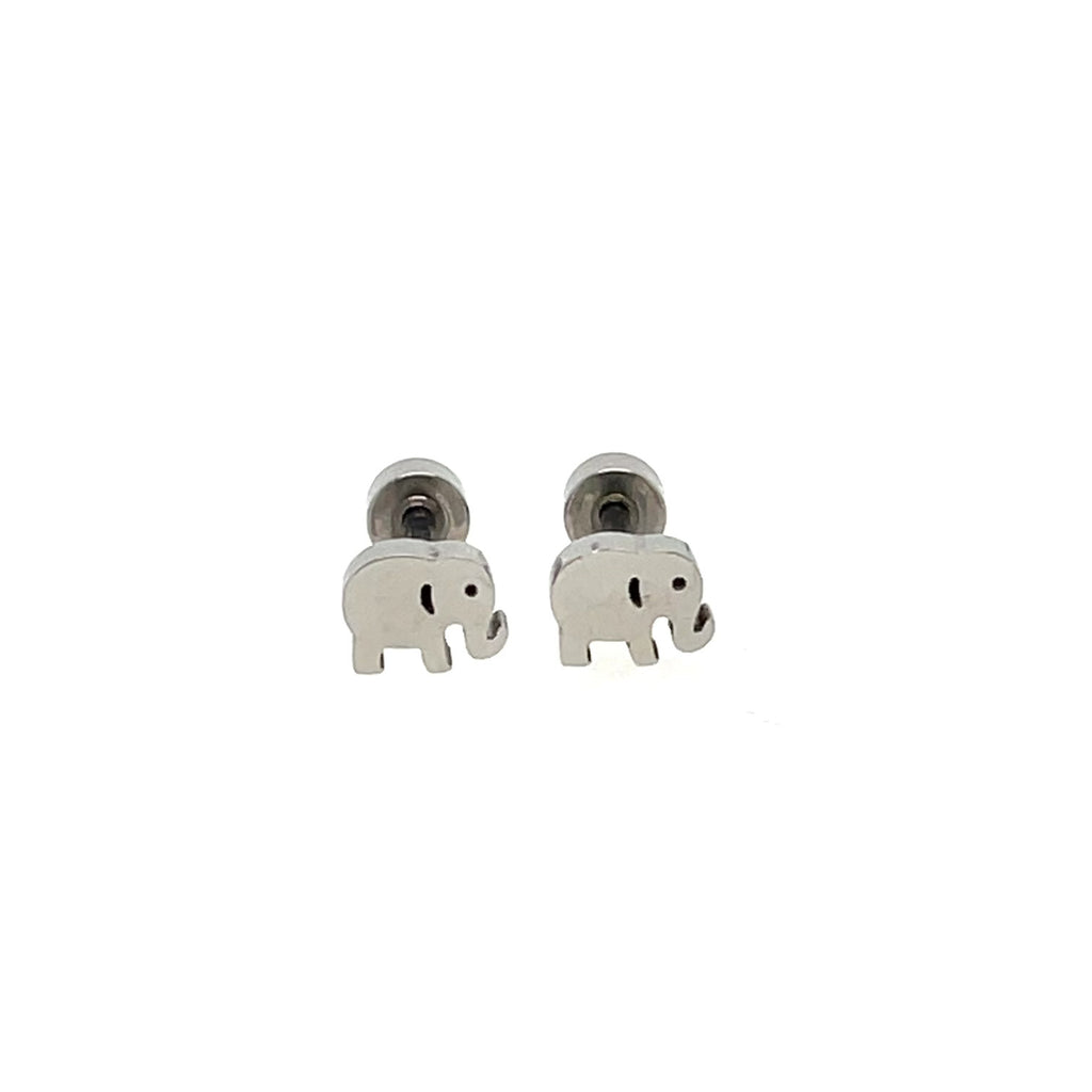 Rhodium plated elephant stud earrings, 0.25 inches in size, crafted for a polished, elegant look.
Whimsical and stylish jewelry—ideal gift for women, teens, or elephant charm collectors.
