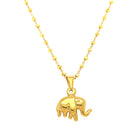 Delicate gold plated stainless steel elephant pendant, 18mm x 20mm, with a smooth, glossy finish.
Custom-fit for all Love, Ellison gold plated necklaces—great for creating personalized charm jewelry.