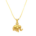 Gold plated elephant charm in stainless steel, measuring 18mm tall and 20mm wide with fine detailing.
A symbolic, durable pendant that fits perfectly on Love, Ellison gold necklaces.