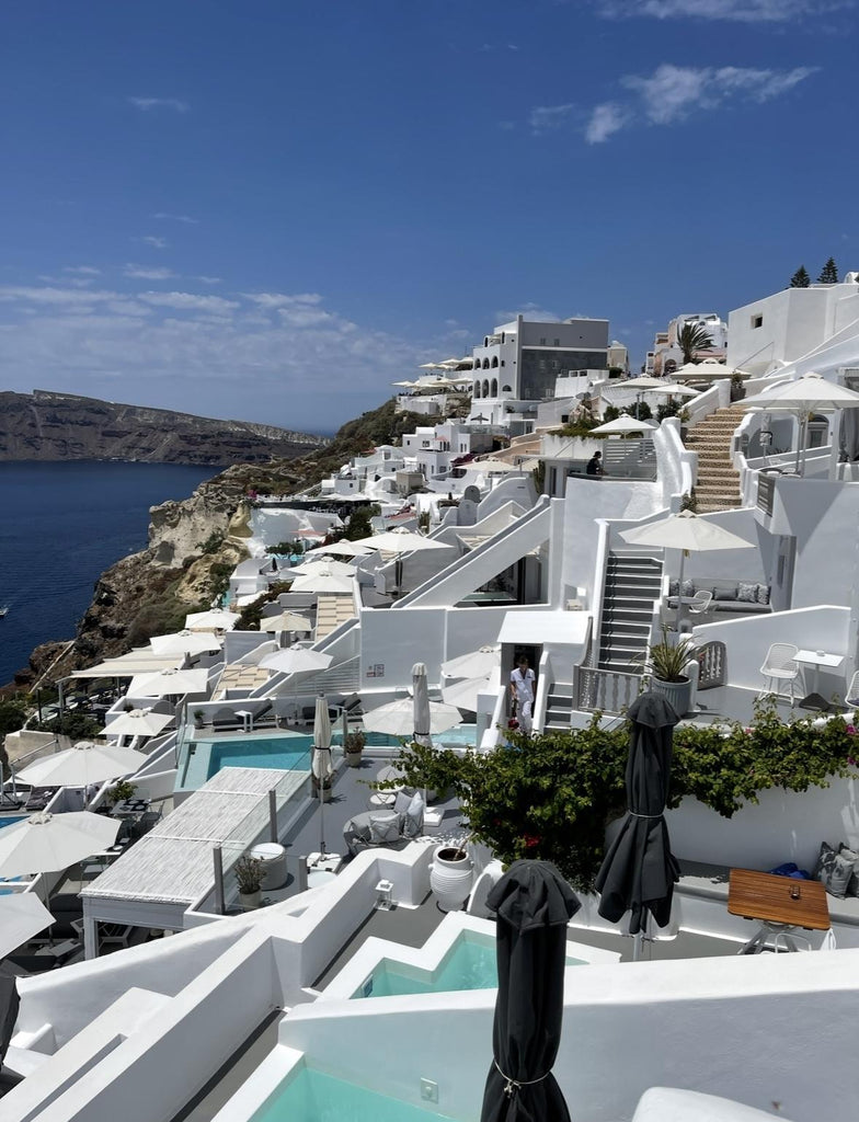 Stay in luxury at Katikies Villas, offering cliffside views and private pools in dreamy Santorini.