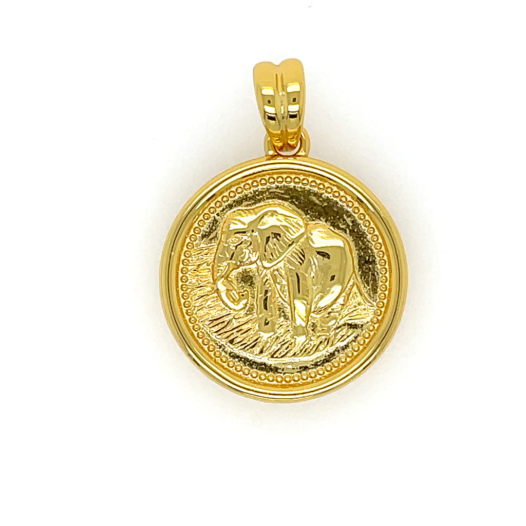 Gold plated sterling silver 24mm pendant, custom crafted to fit all Love, Ellison necklaces.
Elegant and durable charm perfect for personalized layering and everyday wear.