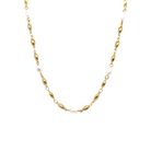 18 inch gold plated necklace featuring freshwater pearls and 2 inch extender, classic and versatile pearl chain jewelry"