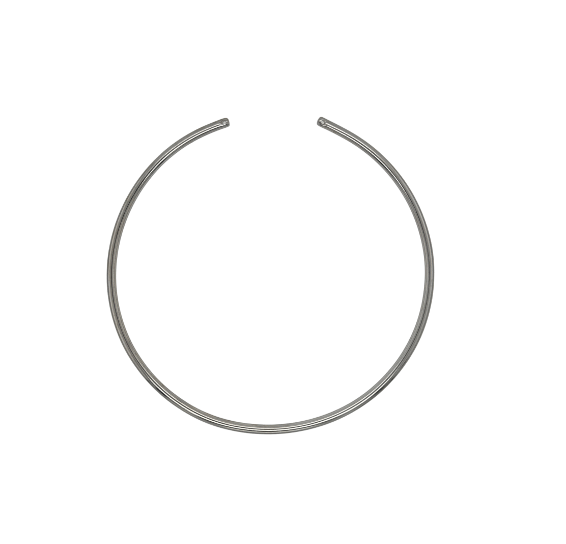 silver bangle necklace