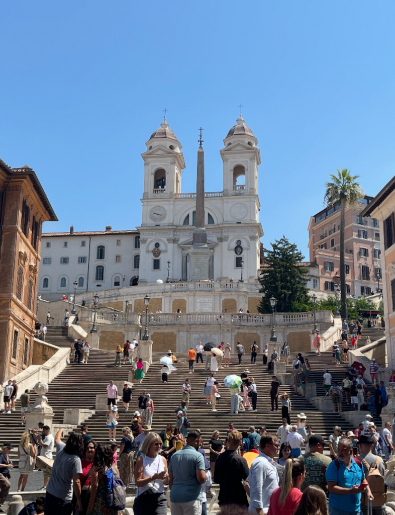 Climb the iconic Spanish Steps and take in the views of Rome’s historic elegance.