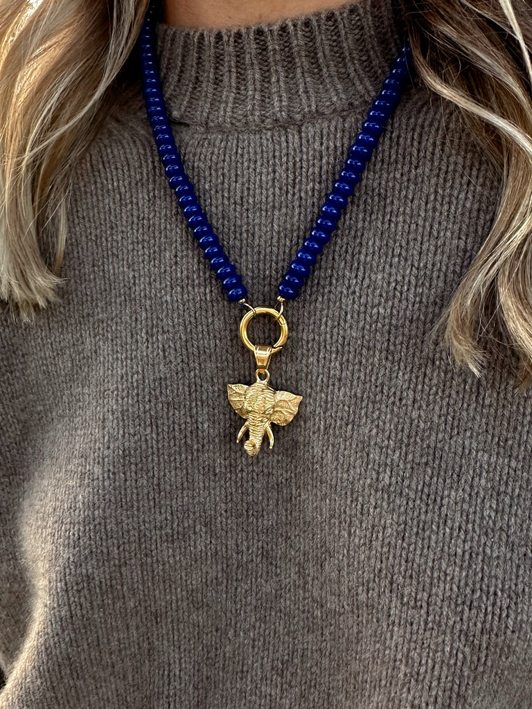 Gold plated stainless steel pendant, 30mm tall by 32mm wide, designed exclusively for Love, Ellison necklaces.
Durable and stylish piece—perfect for layering or personalizing your Love, Ellison jewelry.