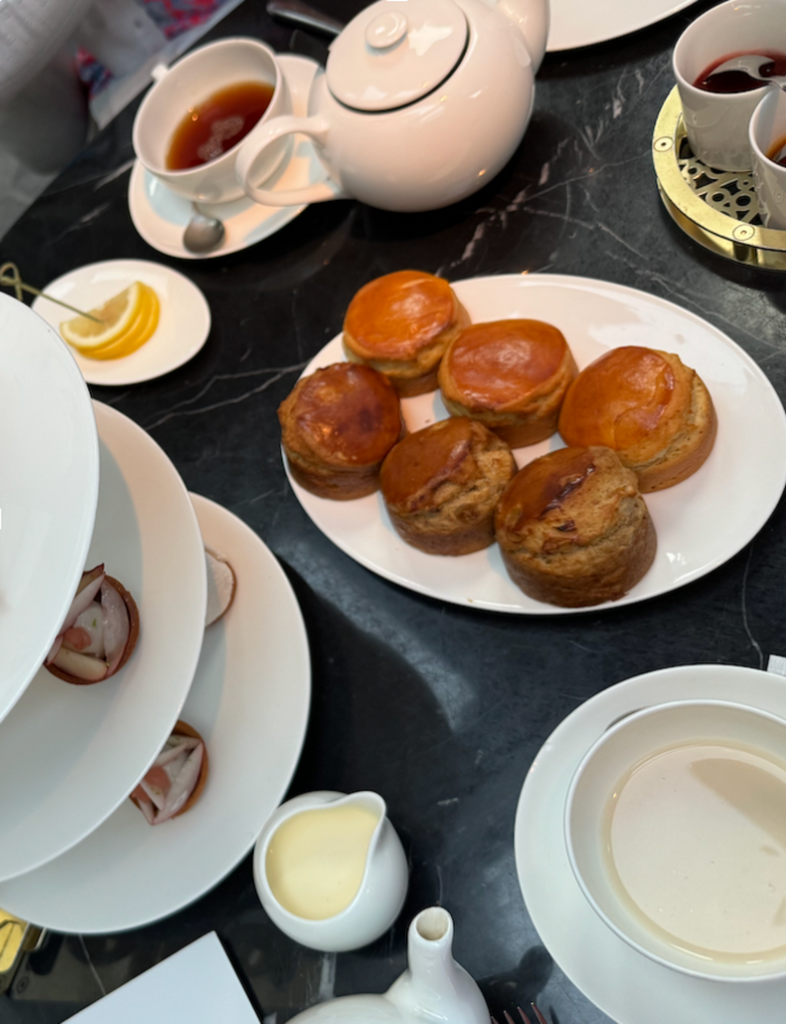 Indulge in afternoon tea at The Connaught, a luxurious London tradition in elegant Mayfair surroundings.