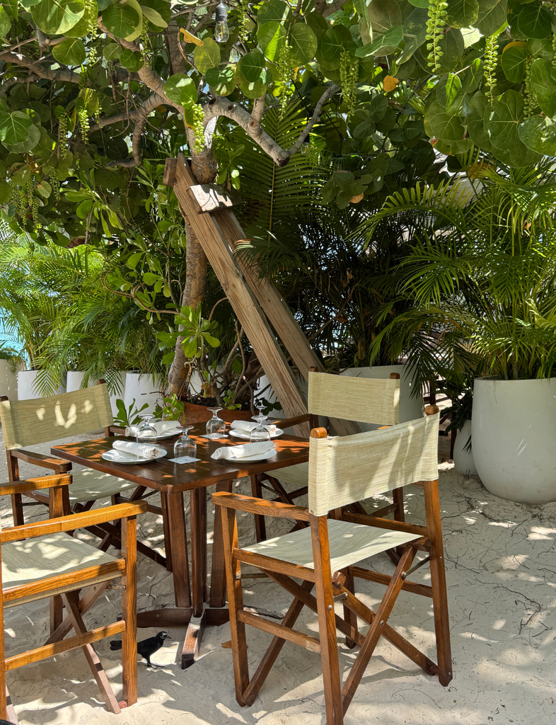 Dine beachside at Tillies, a stylish Grand Cayman restaurant known for fresh Caribbean flavors.