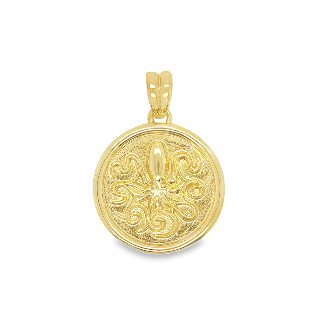 24mm gold plated sterling silver pendant, custom designed for Love, Ellison necklaces.
Elegant and timeless accessory—perfect for layering or personalizing your jewelry look.