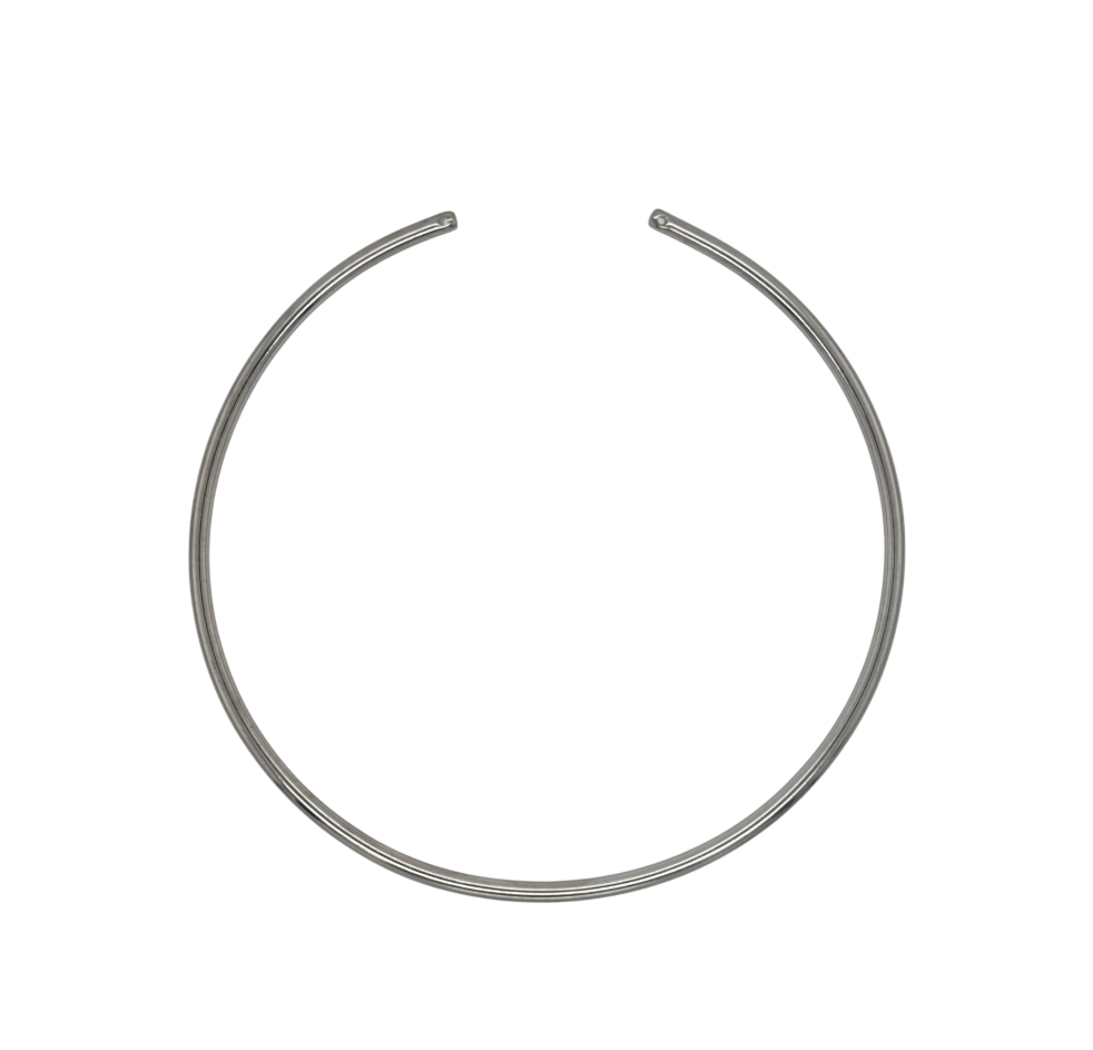 silver bangle necklace