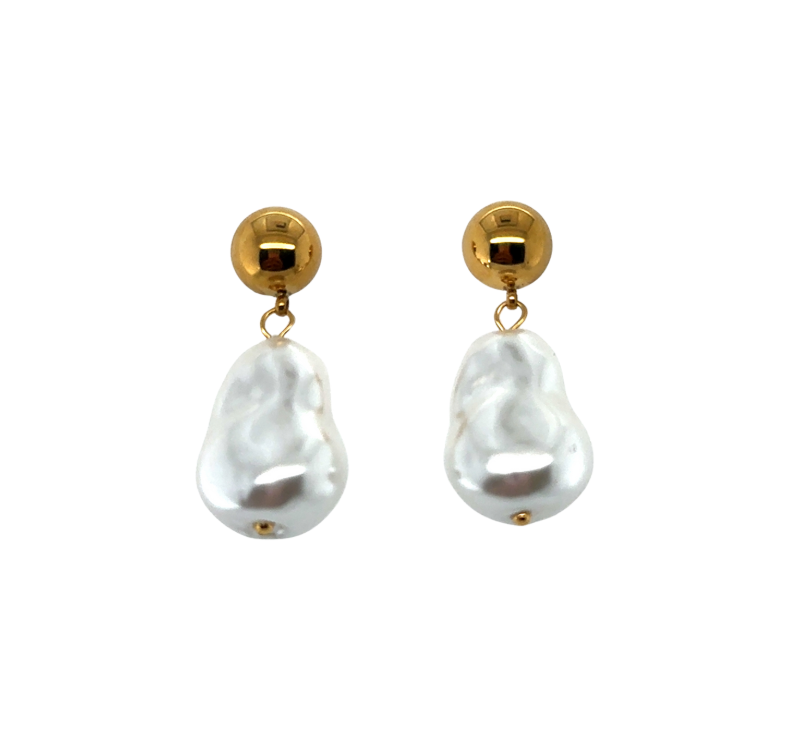 womens pearl drop elegant earring